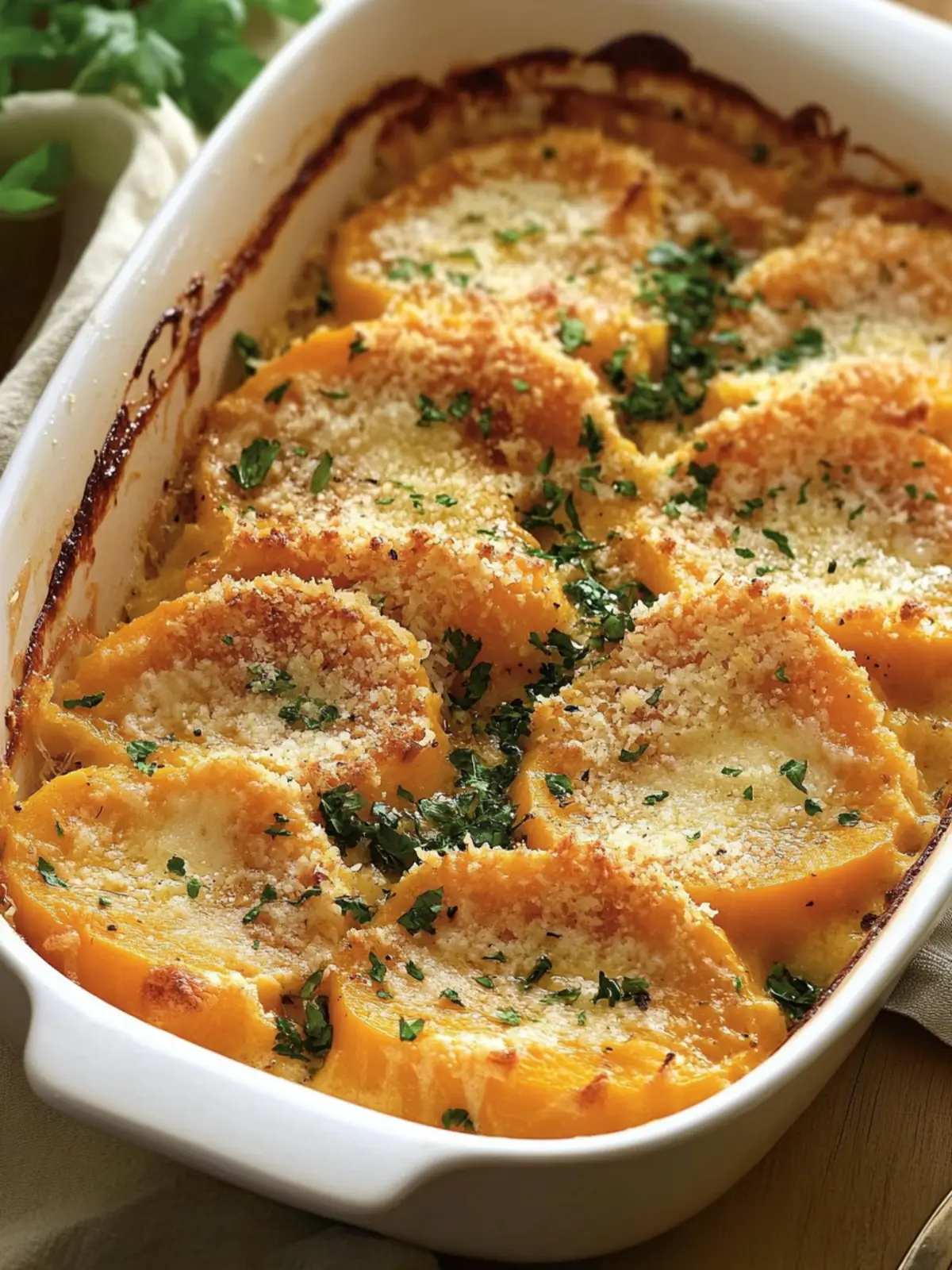 Irresistible Butternut Squash Gratin: Crispy, Velvety, & Savory